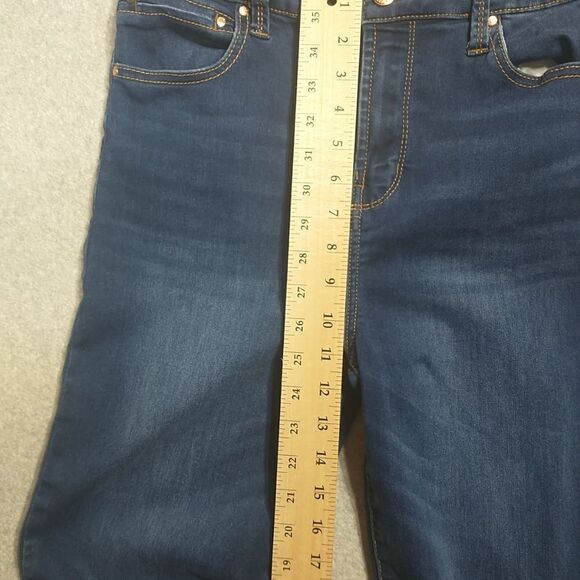 COPY - Rachel Rachel Roy Size 12 Inseam 26" Blue Denim Jeggings Pull On Jeans . - Picture 4 of 8